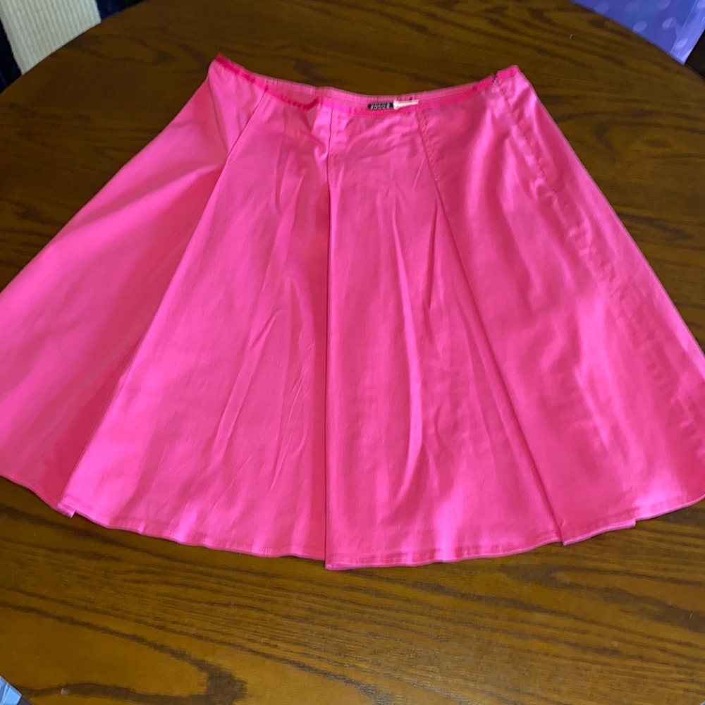 Focus Vintage Hot Pink Pleated Skater Skirt